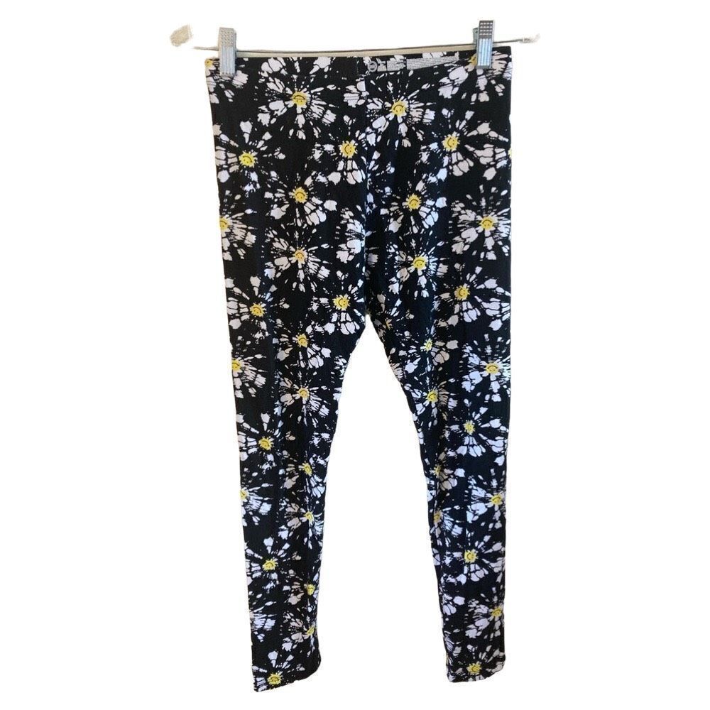 Nwot Floral Leggings Flower Stretchy Yoga Workout Casual Sporty Lounge Athletic
